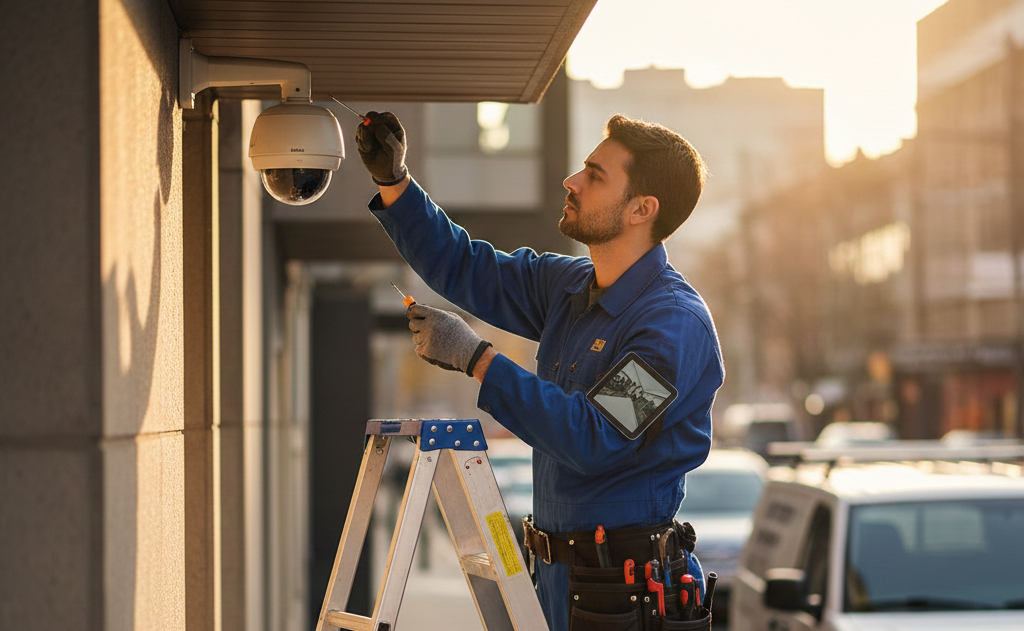 Técnico de cámaras de seguridad